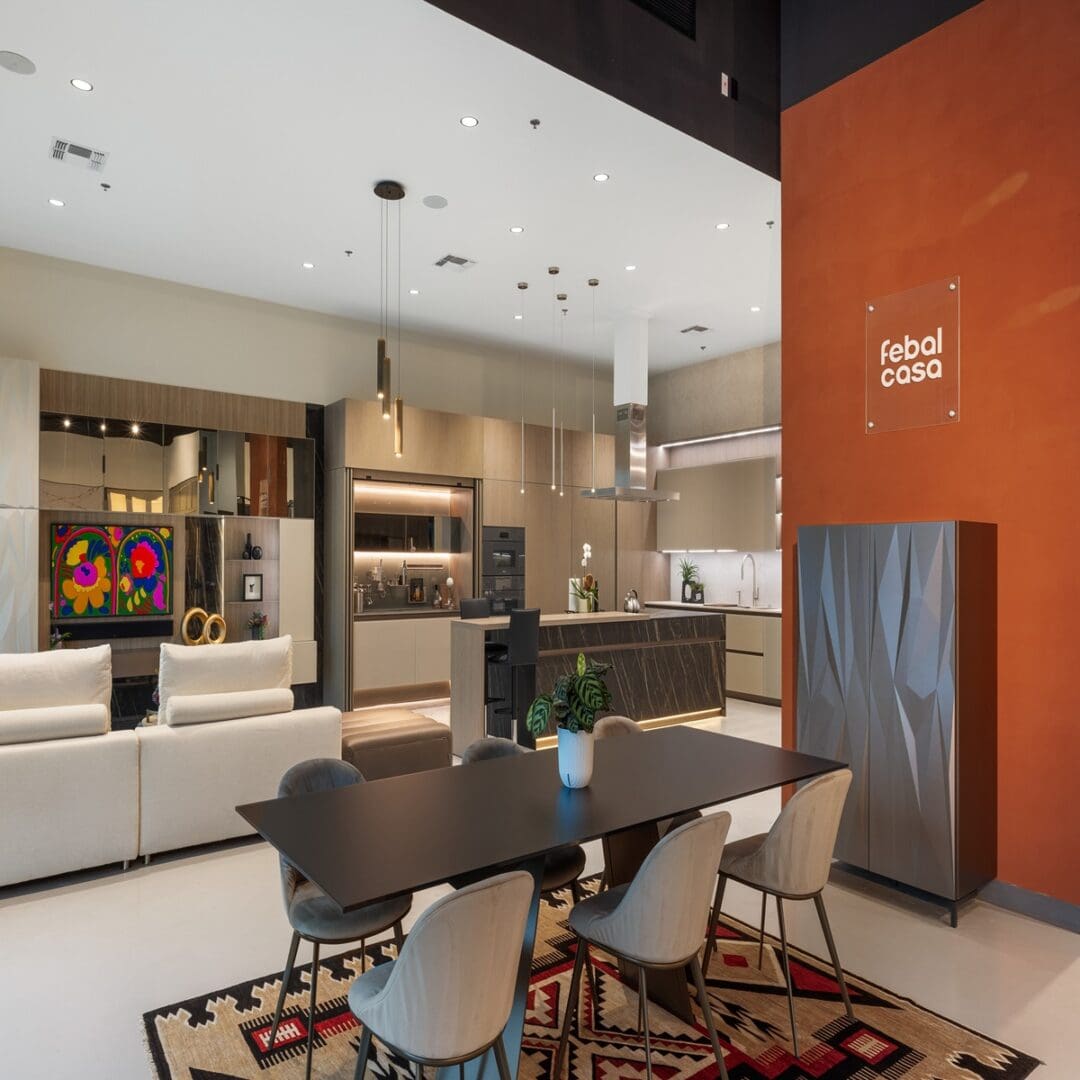 Febal Casa Scottsdale showroom showcasing modern Italian cabinetry and luxury home design in Scottsdale, Arizona.
