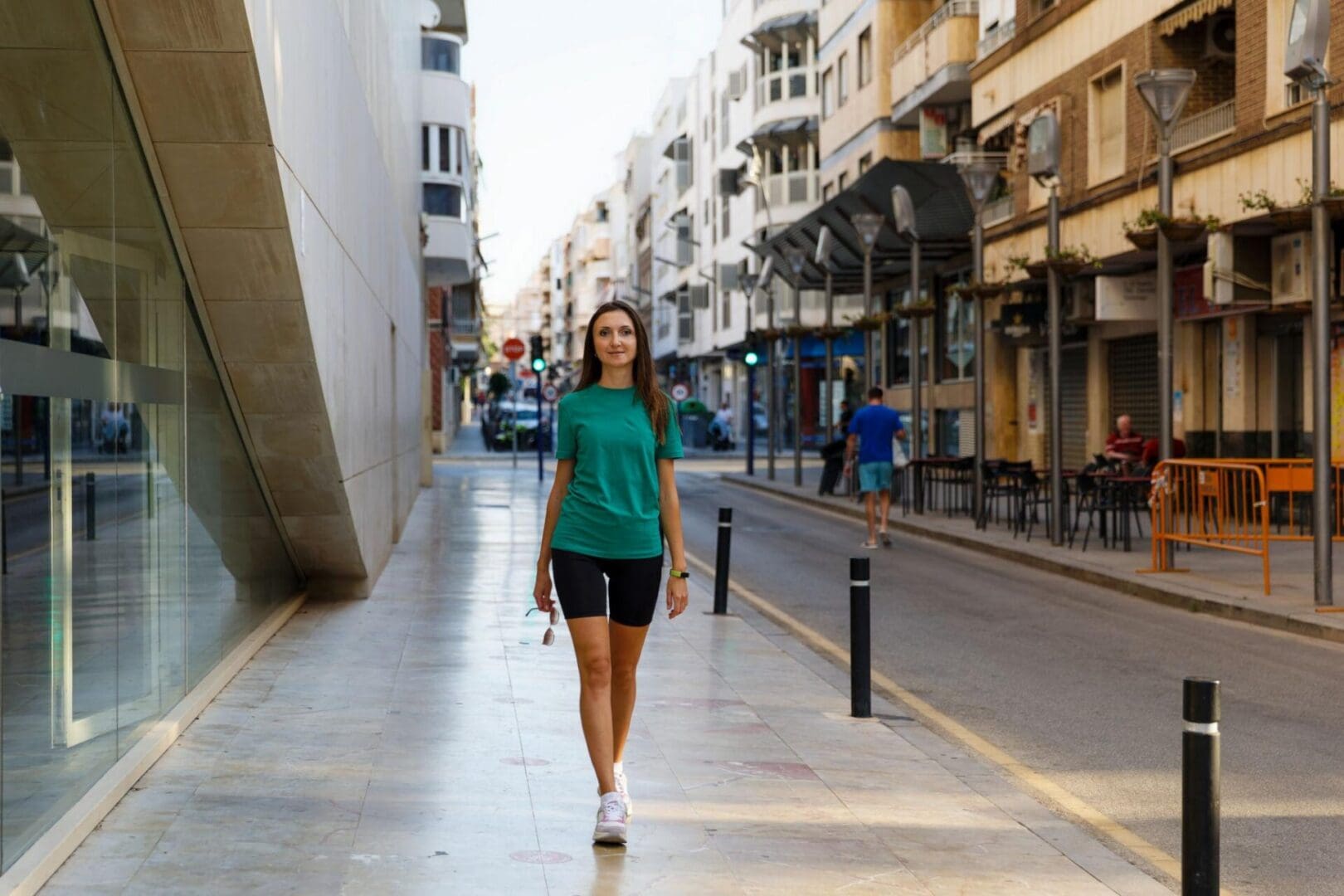 Woman staying active and making time for her health