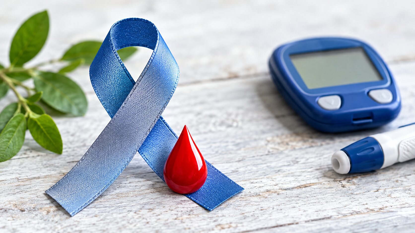 Diabetes awareness still life
