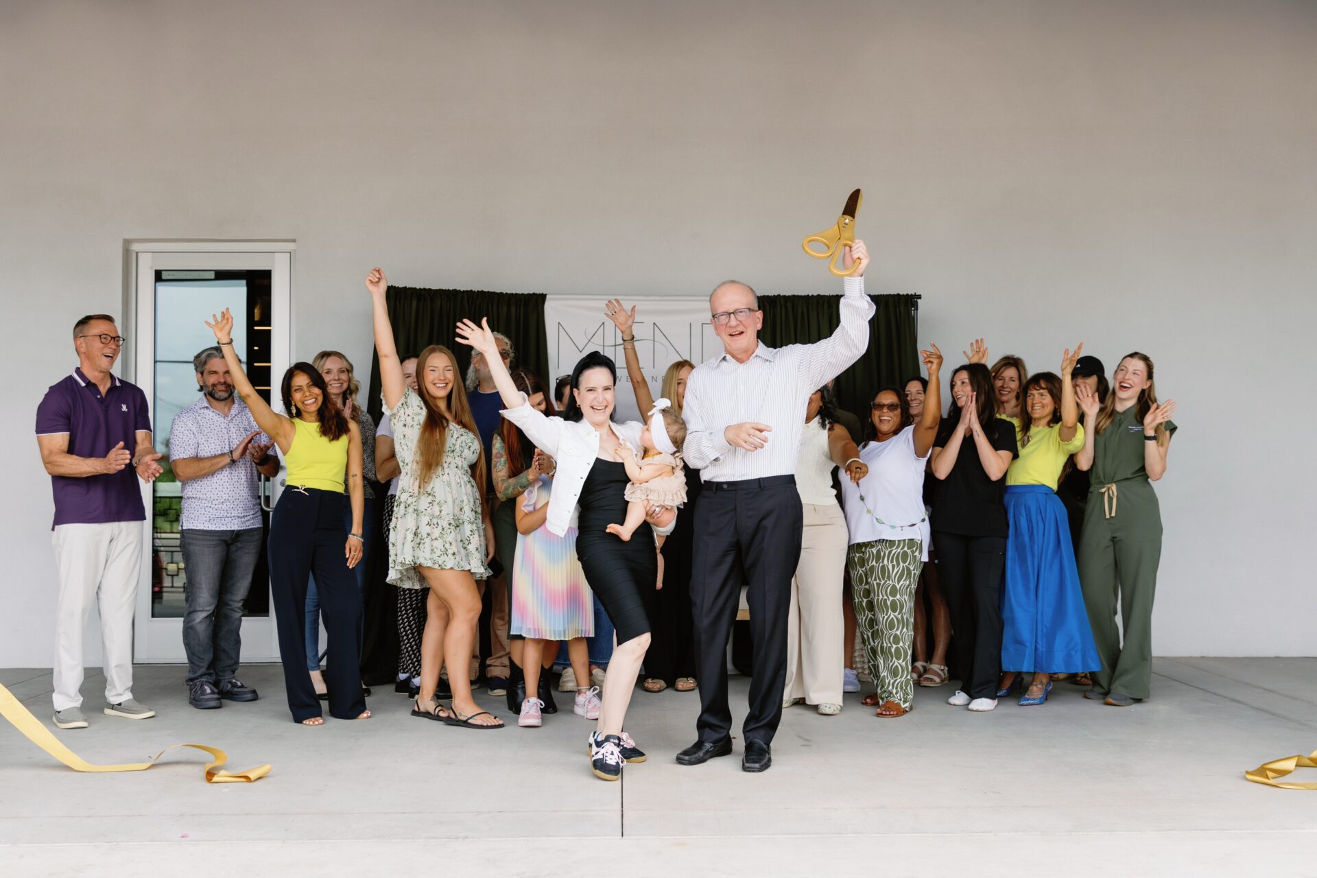 MEND Wellness founders and team celebrate the grand opening of the multidisciplinary wellness collective in Phoenix’s Arcadia neighborhood.